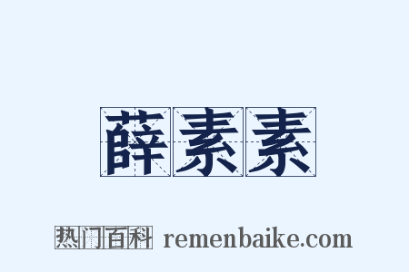 薛素素是什么意思的图片